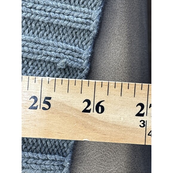 Vintage 90s Polo Ralph Lauren USA Flag Heavy Cotton Knit Sweater Grey Rare RL - Picture 6 of 8